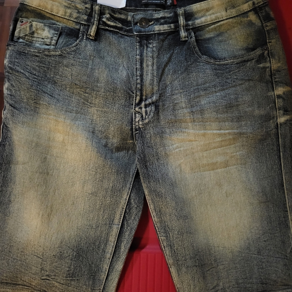 south pole Men's Denim Short - Ice Blue Tint